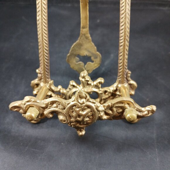 Vintage Brass Easel Picture Frame Holder - Picture 6 of 11